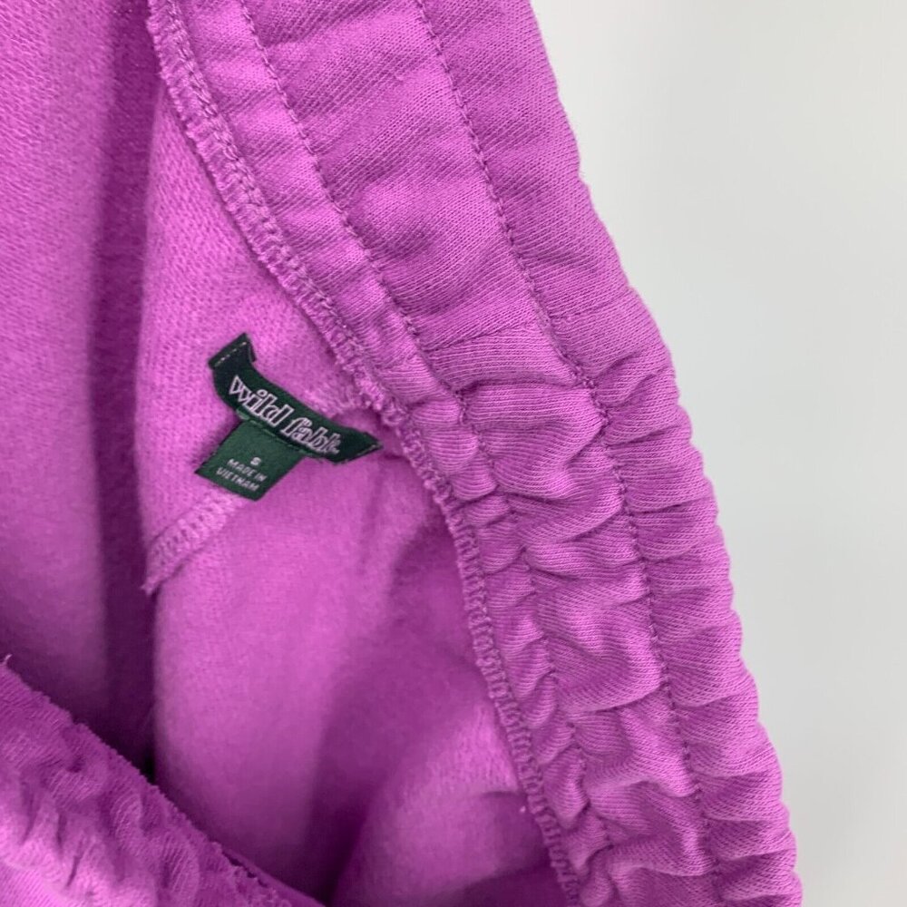 Wild Fable Sweatpants Pull On Wide Leg High Rise Purple Knit NWT - Picture 5 of 10